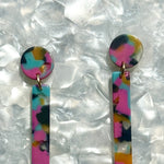 Matchstick Drop Earrings in Tropical Punch