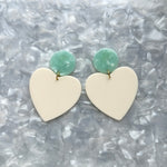 XL Heart Earrings in Sweet Heart