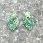 Heart Earrings in Mint To Be