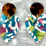 Heart Earrings in Terrazzo in Love