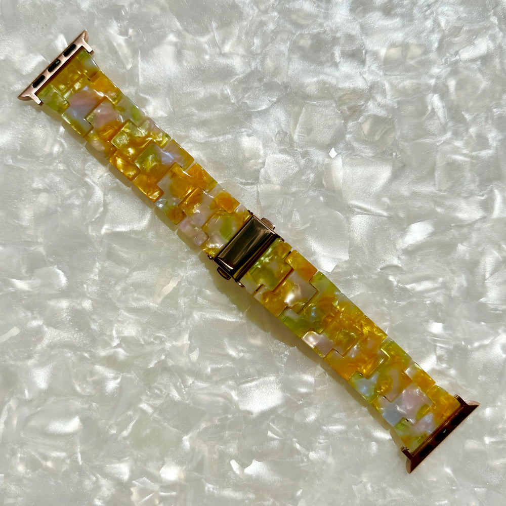 Acrylic Apple Watch Band in Canary yellow Main