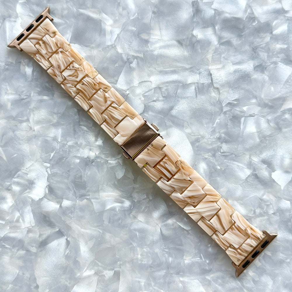 Acrylic Apple Watch Band in Champagne beige Main