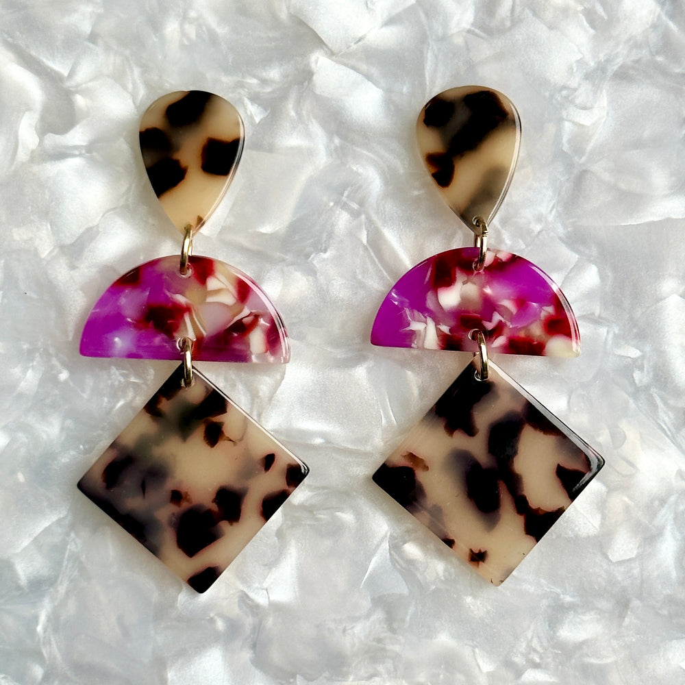 Hemisphere Drop Earrings in Alter Ego