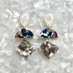 Hemisphere Drop Earrings in Make It Rain