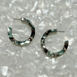 Hoop Earrings in Abalone