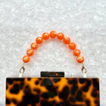 Beaded Purse Handle in Blaze