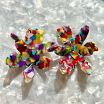 Paper Lily Earrings in Multicolor