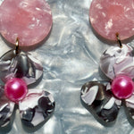 Pearl Water Poppy Drop Earrings in Final Fitting