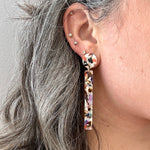 Matchstick Drop Earrings in Light Multicolor