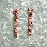 Matchstick Drop Earrings in Peppermint Kiss