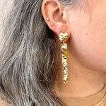 Matchstick Drop Earrings in Amber