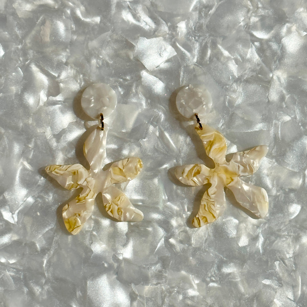 Flower Drop Earrings in Banana Republic