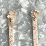 Matchstick Drop Earrings in Moonstone