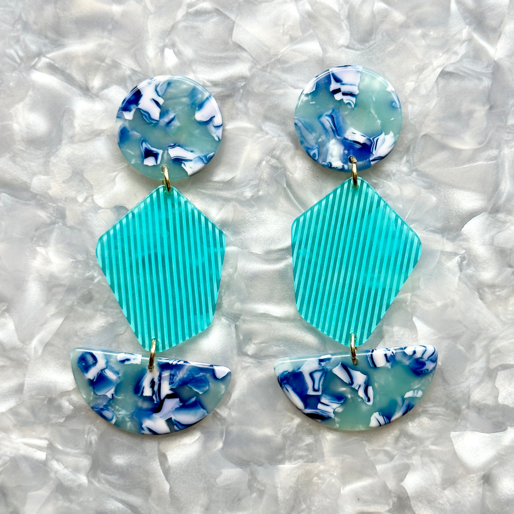 
                  
                    Pendulum Drop Earrings in You Do Blue
                  
                