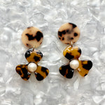 Pearl Water Poppy Drop Earrings in Classic AF!