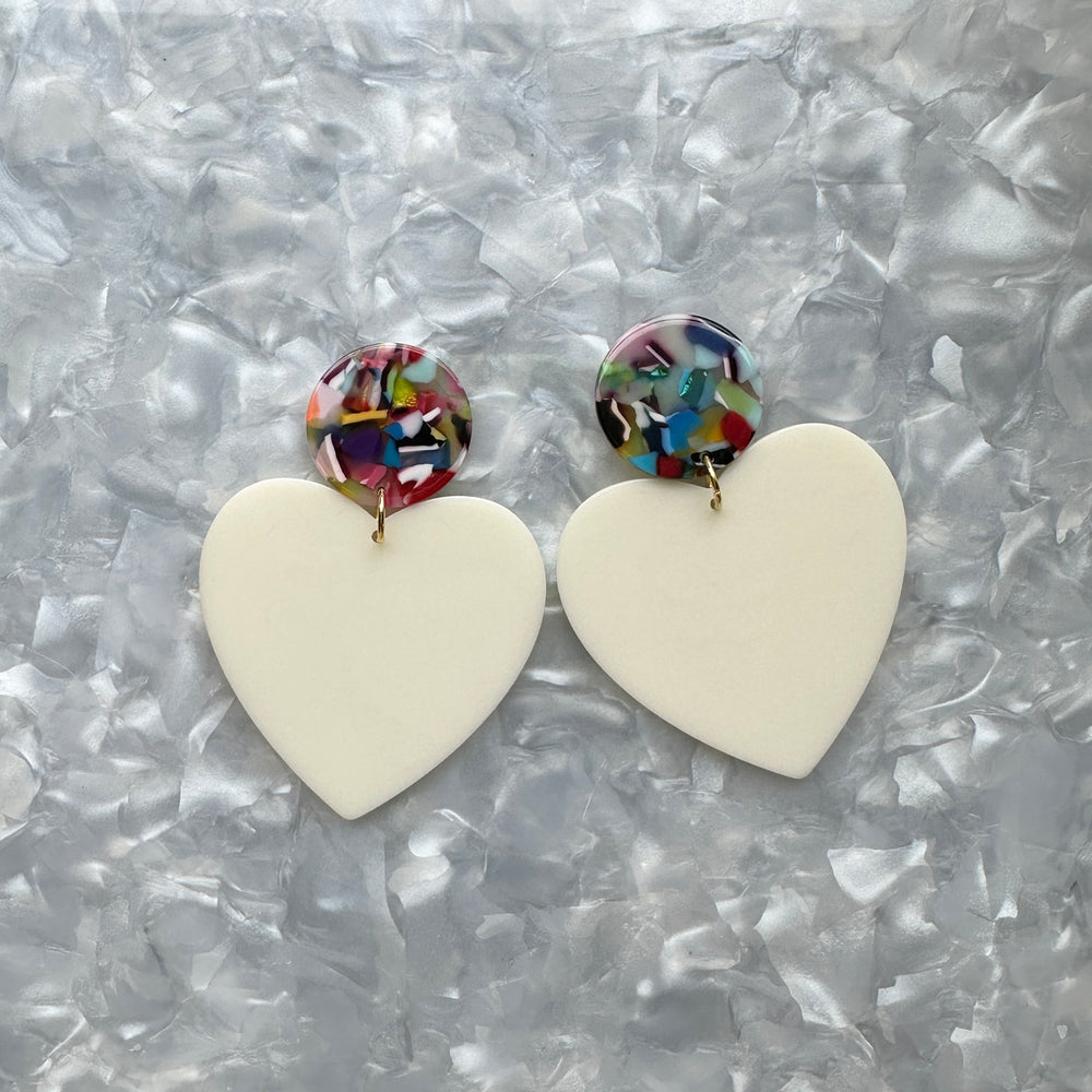 XL Heart Earrings in Love Yourself to Pieces