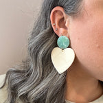 XL Heart Earrings in Sweet Heart