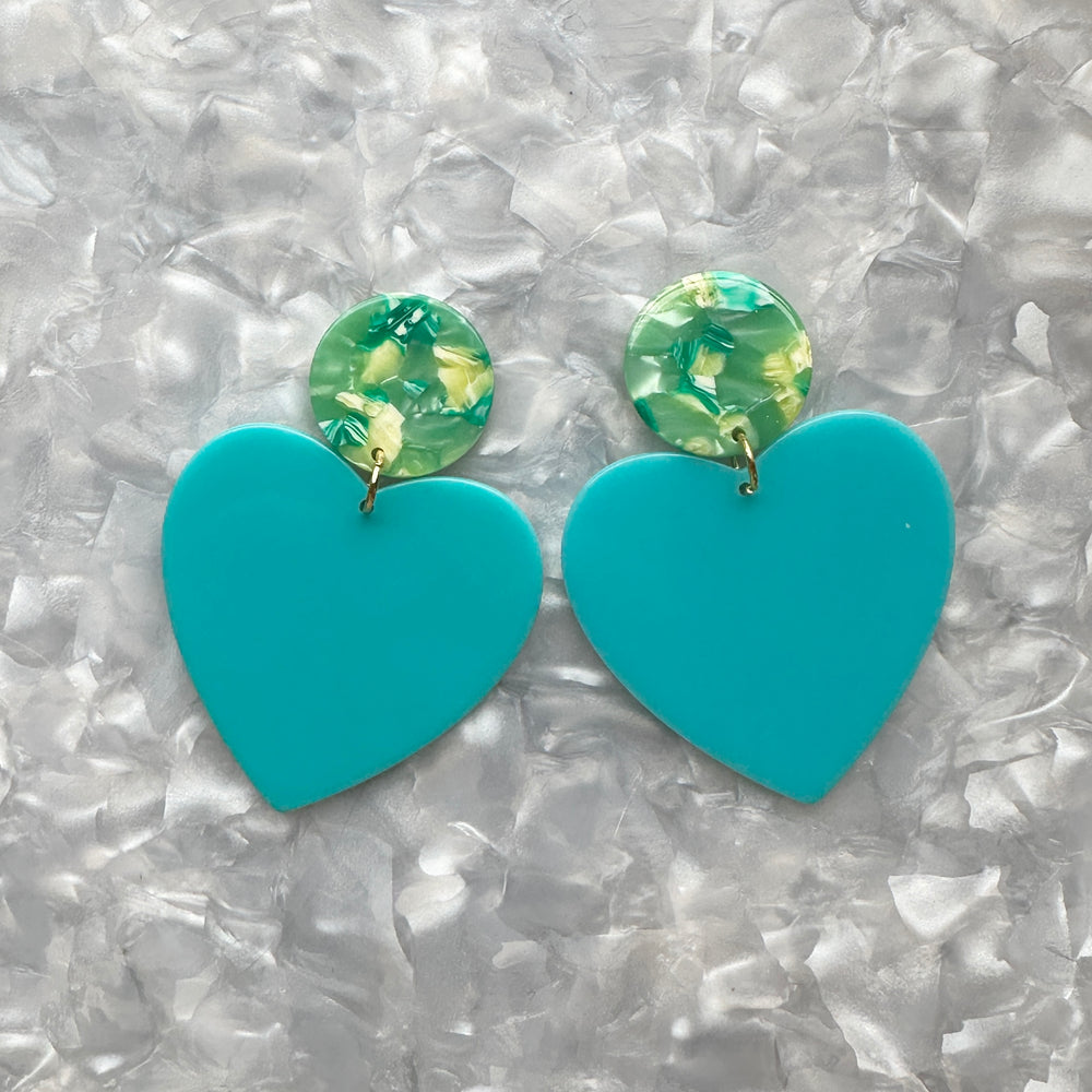 XL Heart Earrings in Love is Bluetiful