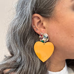 XL Heart Earrings in Miss-behaving