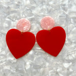 XL Heart Earrings in Love Note-worthy