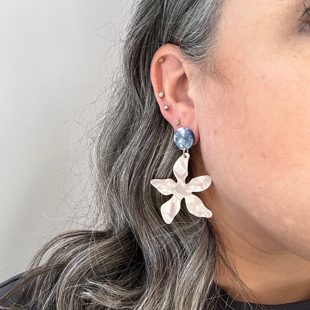 Flower Drop Earrings in Fairytale