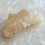 Large Cloud Claw Clip in Beige