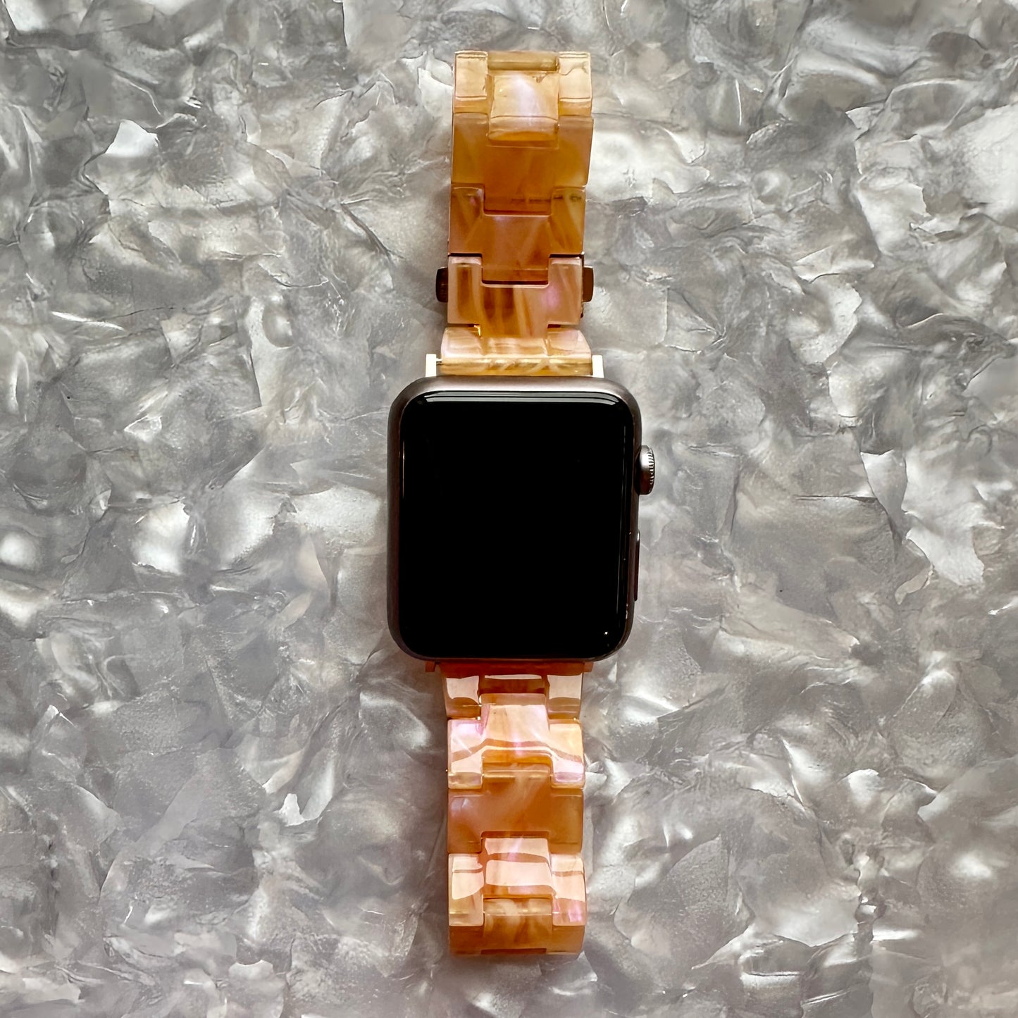 acrylic Apple Watch Band in Orangesicle