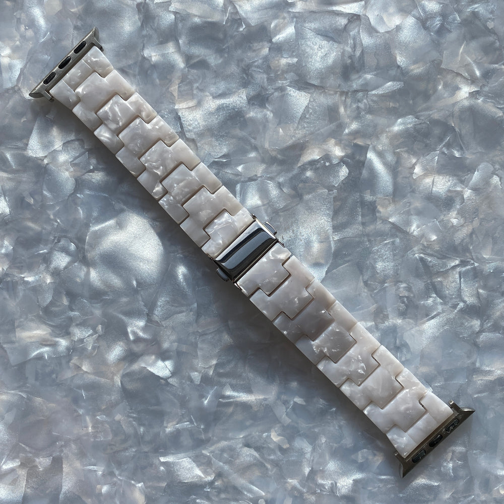 acrylic Apple Watch Band in White_main