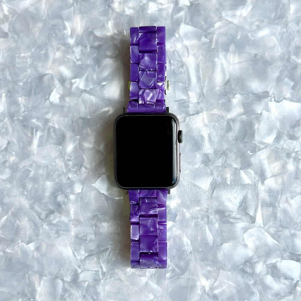 acrylic Apple Watch Band in Worth the Hassle bright purple