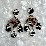 Chandelier Diamond Drop Earrings in Smokin' Hot Remixed