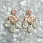 Chandelier Drop Earrings in Bare With Me