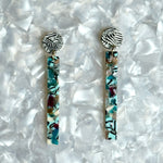 Matchstick Drop Earrings in Bluetiful