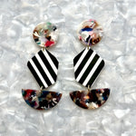 Pendulum Drop Earrings in Walk The Line