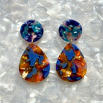 Teardrop Earrings in Autumn Sunset