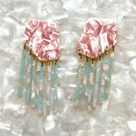 Shield Fringe Earrings in Lover Girl