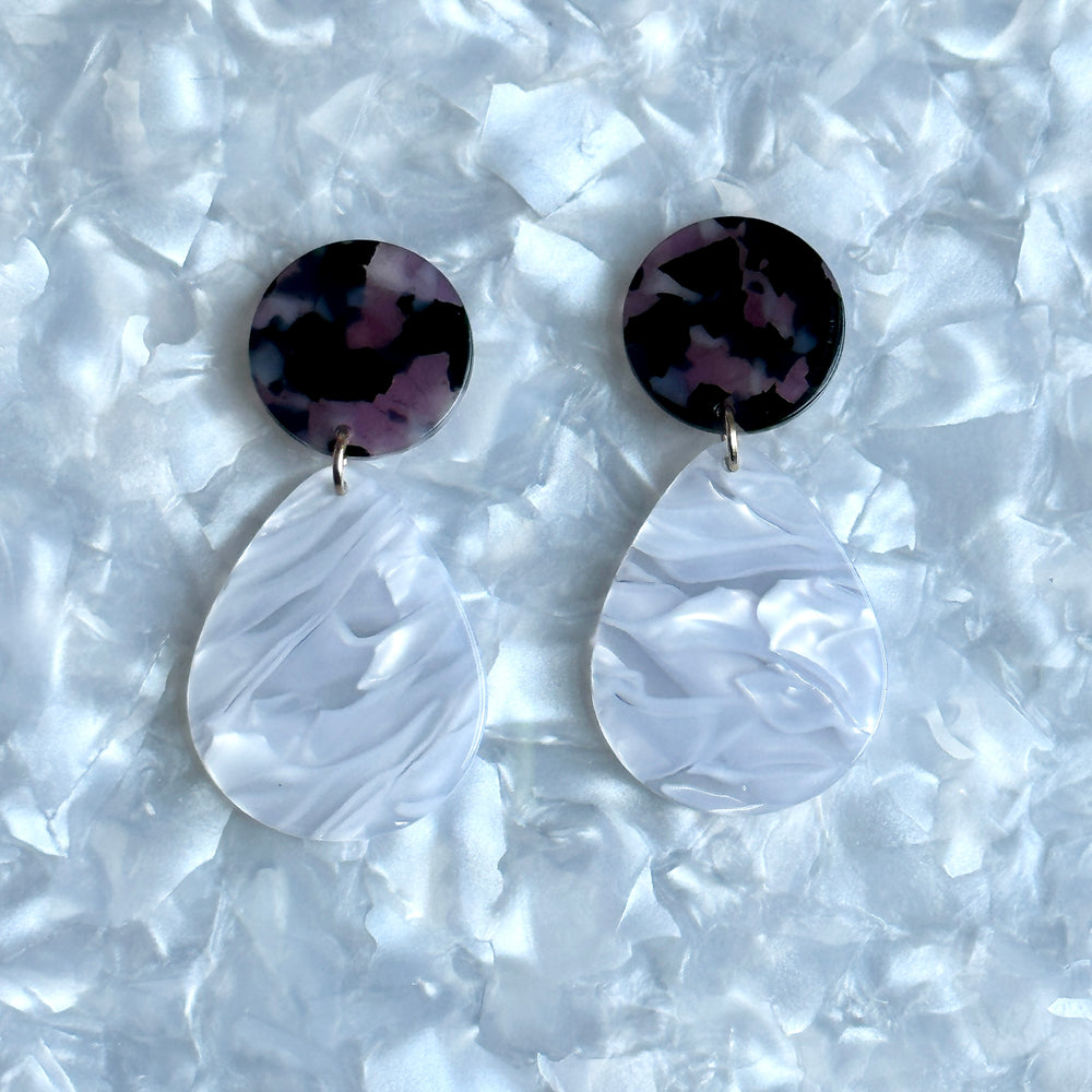 Teardrop Earrings in Caught in the Rain