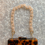 Acrylic Purse Strap in Light Peach