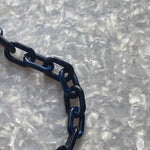 Acrylic Purse Strap in Navy Blue_close up