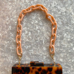 Acrylic Purse Strap in Peach