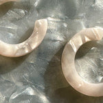 Mini Hoop Earrings in White