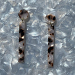 Matchstick Drop Earrings in Pearly Tortoise