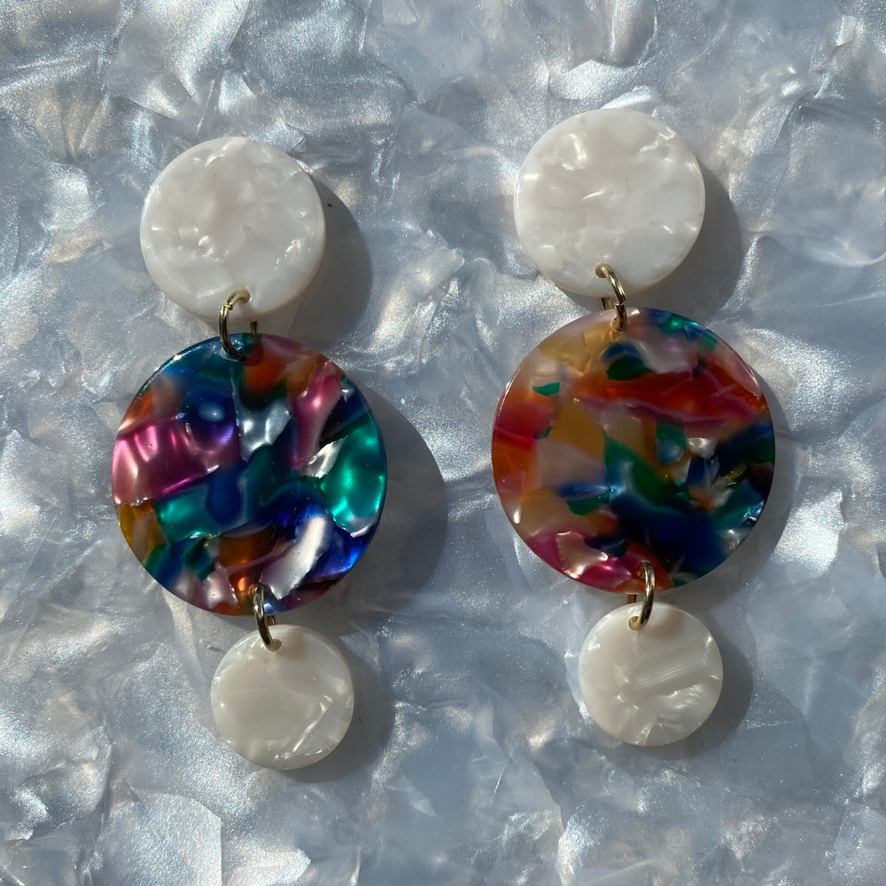 Dot Drop Earrings in Multicolor