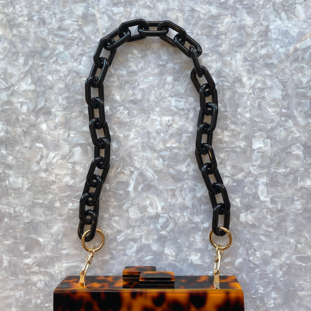 Chain Link Short Acrylic Purse Strap