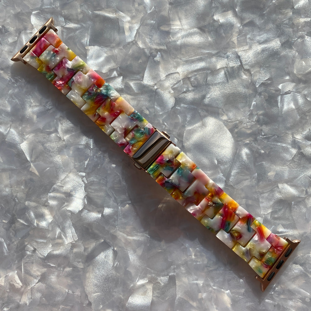 acrylic Apple Watch Band in Light Multicolor_main